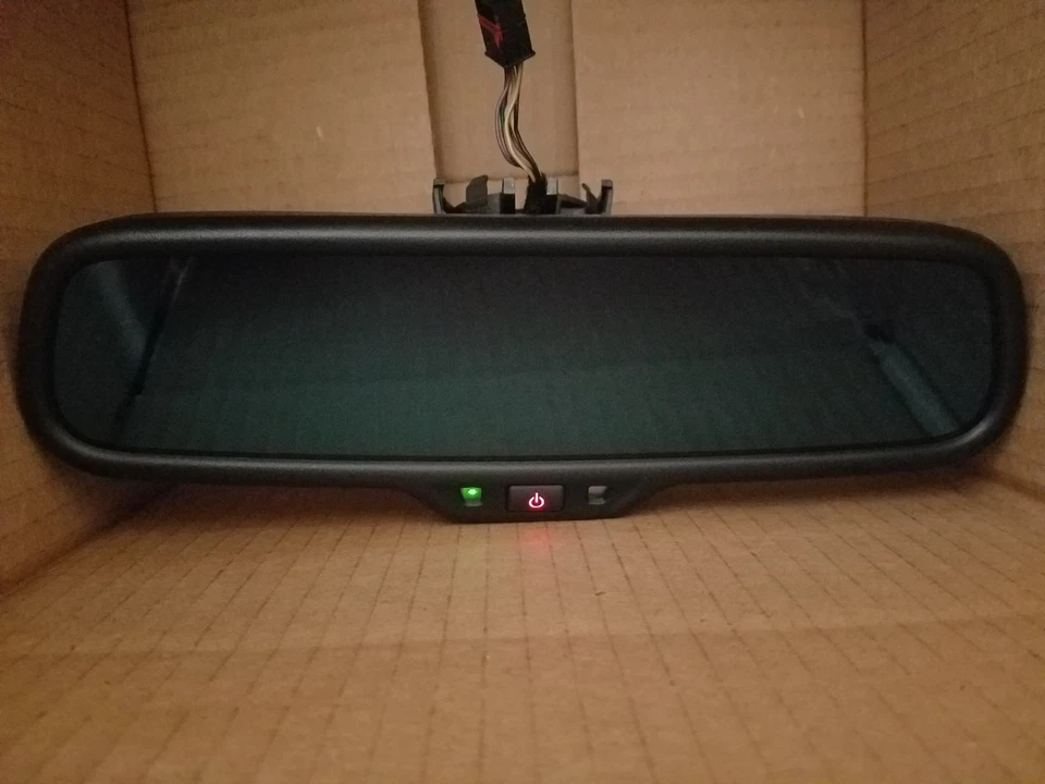 2011 2012 2013 2014 AUDI A6 A7 A8 QUATTRO S8 BLACK REAR VIEW MIRROR NO COMPASS - Image 1 of 4