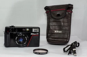 Cámara fotográfica compacta Nikon L35AF 35 mm + estuche + correa-PELÍCULA PROBADA. - Imagen 1 de 24