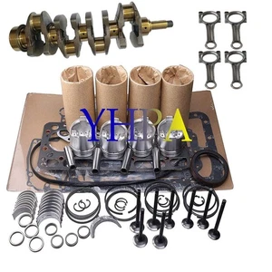 Overhaul Rebuild Kit+Crankshaft+Con Rods for Mitsubishi S4Q2 S4Q Engine Forklift - Picture 1 of 4