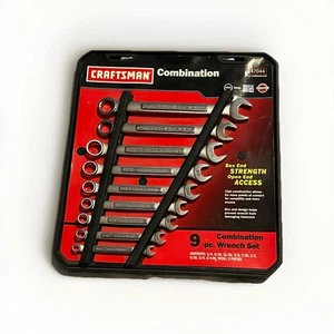 Craftsman USA Combination 9 Piece Wrench Set 947044 - Picture 1 of 2
