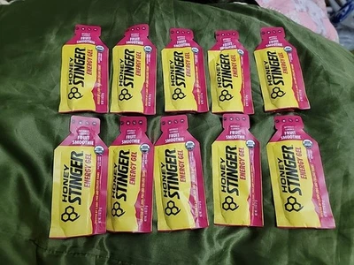 Gel energético batido de frutas con aguijón de miel paquete de 10 orgánicos sin OGM exp. 12/2026 Foto 1 de 3