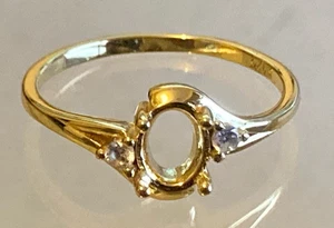 Solid Silver Ring Blanks - All Sizes - For Stones 7 x 5 mm  Stamped S925 - Picture 1 of 21