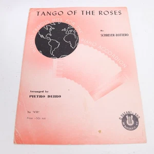 Tango für Rosen Klavierstimme Noten Schreirer Botero 1928 Italian Book Co - Bild 1 von 4