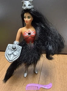 De colección She-Ra Princesa del Poder CATRA 1984 Mattel Cola Vestido Máscara Escudo Peine - Imagen 1 de 24