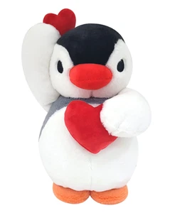 Muñeco de Peluche Oficial Pingüino Pingüino Serie: Doble Corazón Pinga 25cm Genuino - Imagen 1 de 4