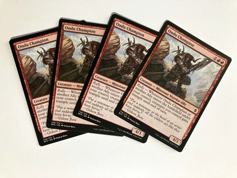 Ondu Champion (4) Battle for Zendikar NM MTG Magic the Gathering - Image 1 of 1