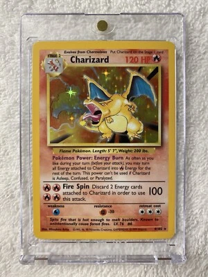 Rare Ungraded Pokémon Charizard 4/102 Base Set 2 - Excellent LP- Holo Near Mint - Image 1 of 2