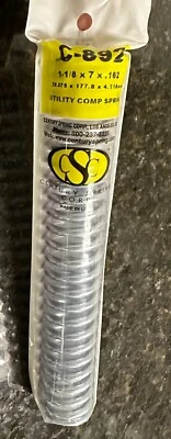 Century Spring C-892 Compression Spring – Galvanized Hard Drawn