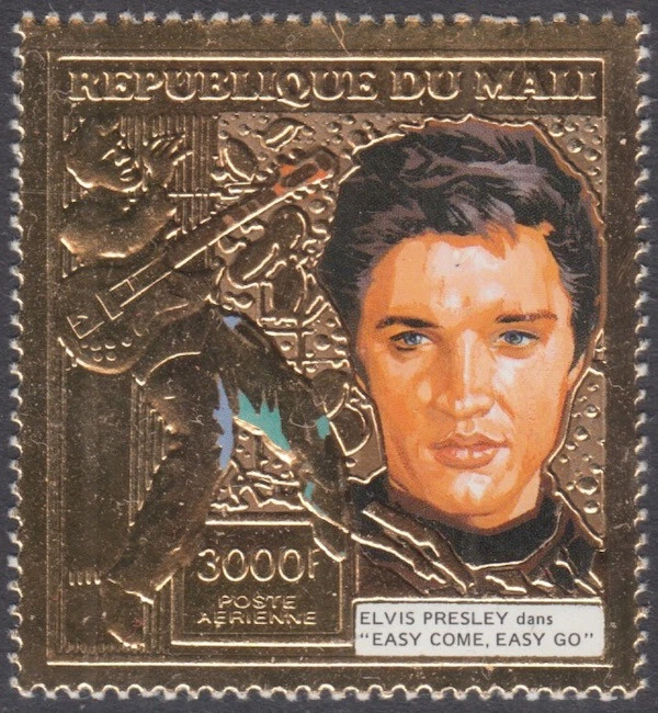 MALI Sc # mai003 CPL MNH LÁMINA DE ORO de ELVIS PRESLEY Foto 1 de 1