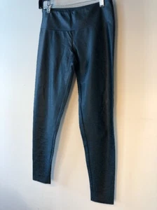 Onzie Hot Yoga Legging Teal Green Shiny Snake print Size S/M Bin-N - Picture 1 of 7