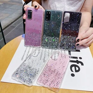 Funda protectora transparente de poliuretano termoplástico epoxi suave para Samsung S8 S9 S10 S20 S21 S22+ estrellas brillantes - Imagen 1 de 11