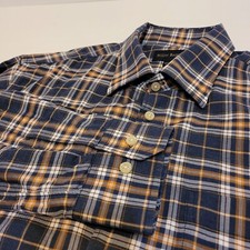 Scott Barber blue plaid shirt, XL
