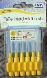 TePe Interdentalbuersten gelb 0,7mm 6St 3 Packungen Tepe ID pf - Bild 1 von 1