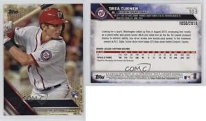2016 Topps Gold /2016 Trea Turner #103 Rookie RC