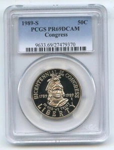 1989 S 50C Congressional Commemorative PCGS PR69DCAM - Picture 1 of 1