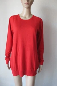 Engelsmaschen edler Seiden Pullover in rot,  Rundhalsausschnitt, Größe XL - Bild 1 von 7
