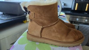 UGG Boots Mini Bailey Bow II - Chesnut UK 4 - Picture 1 of 5