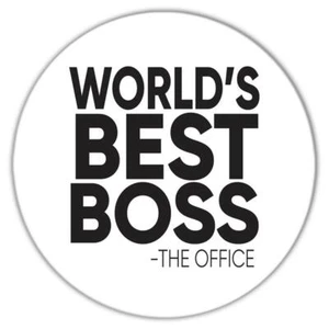 Geschenkuntersetzer: Weltbester Boss Büro Arbeit lustig Wertschätzung Geburtstag - Bild 1 von 10