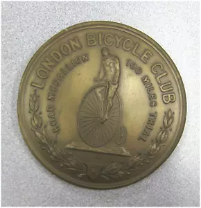 Vintage Bicycle 100 Mile First Place Medalion May 26, 1890 6-Hr 45Min 5974 - Picture 1 of 2