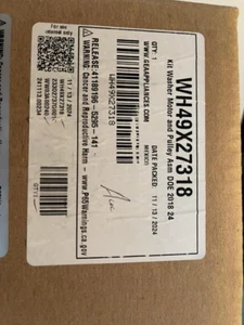 GE MOTOR AND PULLEY ASM WH49X27318 ( New unopened box) Purchsed a NEW washer - Picture 1 of 1