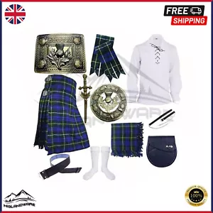 Antiguo Vestido Campbell Tartán Kilt - Traje de Boda Escocés Clásico para Hombre - Imagen 1 de 1