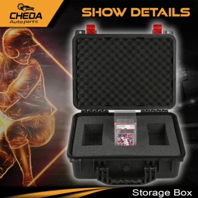 [50CT 150CT] Caja de almacenamiento de tarjetas graduadas resistente a la intemperie Estuche losa Soporte Protector NUEVO Foto 1 de 4