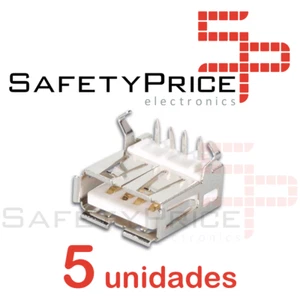 5x Conector Usb Hembra Tipo A 90º Grados Para Pcb REF0048 - Imagen 1 de 1