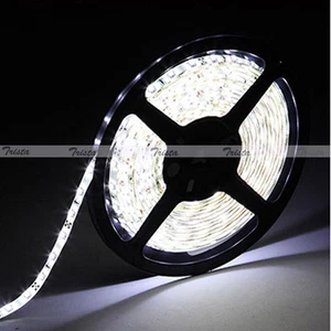 Waterproof Cool White 5M 3528 SMD 300 LED Flexible Strip Light 12V Black PCB J01 - Picture 1 of 6