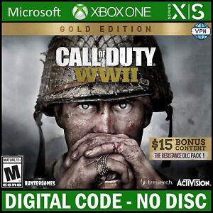 Call of Duty WWII Gold Edition Xbox One X|S Key c0de Argentina Region ☑VPN WWide