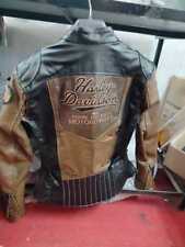 "Women's Triple Vent System Harley Davidson Gallun Biker Leather Jacket: