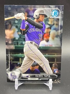 2017 Bowman Chrome Raimel Tapia RC Colorado Rockies Free Shipping - Picture 1 of 2
