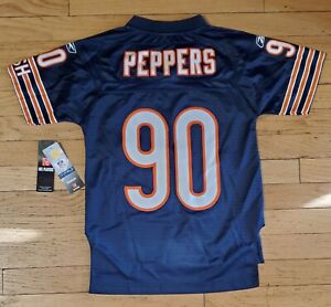 Chicago Bears Julius Peppers Jersey Youth Size S Reebok Blue Jersey Authentic 