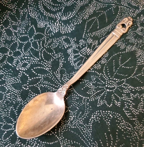Vintage Demitasse or Baby Spoon STERLING SILVER International Royal Danish 4” Cover