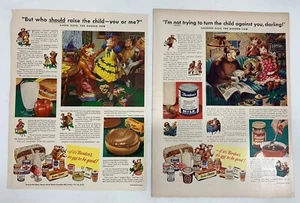 2 1948 Vintage Borden's Child Guidance Advertisements W/Elsie & Family Beulah - Picture 1 of 13