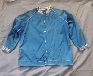 Vintage Late 60's Boys Cotton Jacket 3/4 Sleeve - Picture 1 of 7