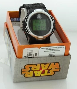 STAR WARS STORM TROOPER Watch WITHSTOP WATCH WITH LIGHT AND ALARM NEW NIB DISNEY - Picture 1 of 6