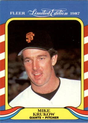 1987 Fleer Limited Edition #24 Mike Krukow - Image 1 of 2