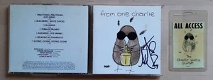 CHARLIE WATTS (ROLLING STONES) -‘’FROM ONE CHARLIE’’- CD SIGNED + PASS + TICKET. - Picture 1 of 7