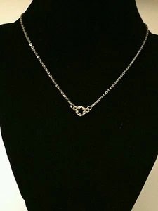 Trending Small Tiny Infinity Circle Star Rhinestone Charm Gold Plated Necklace - Picture 1 of 3