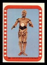 1977 Topps Star Wars Sticker #37 The marvelous droid See-Threepio! EX *e1