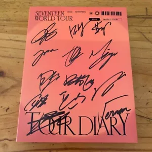 SEVENTEEN WORLD TOUR DIARY K-POP ALL MEMBER Autographed Signed 2023 - Picture 1 of 2