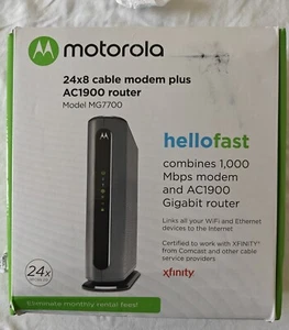 Motorola MG7700 AC1900 Dual-Band DOCSIS 3.0 Cable Modem Router - Picture 1 of 3