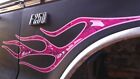 No. 2 Flame Decals - Pink Camo - For Car Truck 4x4 Ford Chevy Gmc Ram Muddy Girl