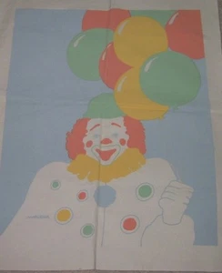 Marushka Clown Holding Ballons in Pastel Colors Unframed Print - Picture 1 of 2