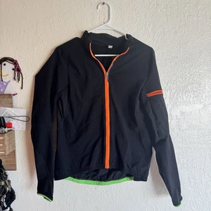 Q34.5 Men’s Jersey LS Hybrid Que Black/Orange Size XXL - Picture 1 of 3