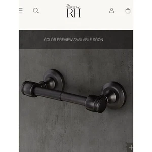 Restoration Hardware Lugarno Bronze Toilet Tissue Holder New - Picture 1 of 8