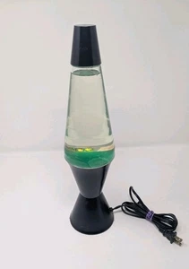 Vintage 16" Lava Lite Lamp Green Lava Wax Black Base - Bild 1 von 22