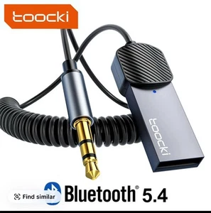 Toocki Aux auf Bluetooth 5.4 Adapter 3,5 mm Bluetooth Empfänger für Auto - Bild 1 von 8