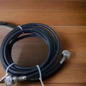 10 foot Black RG59/U Co-Phase Coax CB Radio Dual Antenna Coaxial Cable 10Ft - Picture 1 of 4