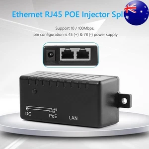 100Mbps POE Injector Splitter for IP Camera POE Wall Adapter Module Accessories - Afbeelding 1 van 8